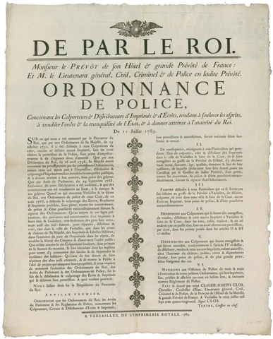 Establishment of the New French Constitution