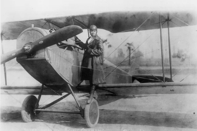 Bessie Coleman is given her international pilot's license