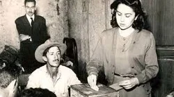 Voto de la mujer.