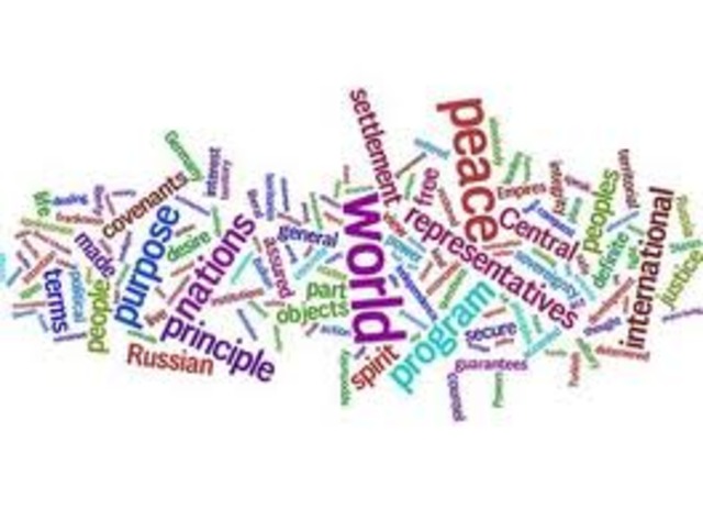 President Wilson's Fourteen Points Plan