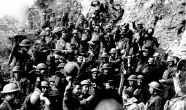 Armistice Signed (Fighting in World War I ends)