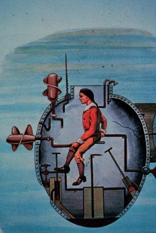 Αmerican turtle - Το πρώτο ξυλινο υποβρύχιο