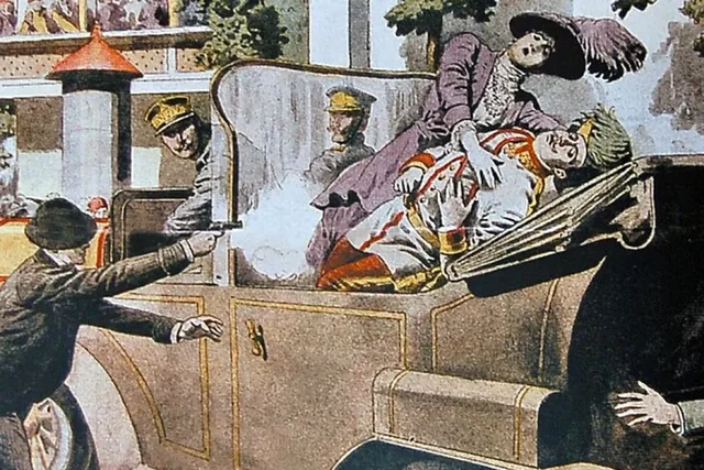 Assassinio dell'arciduca d'Austria Francesco Ferdinando e della moglie Sofia a Sarajevo