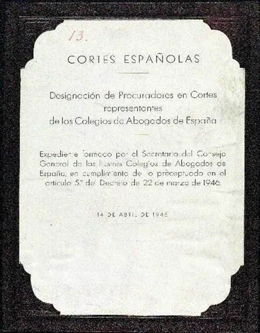 Ley Constitutiva de las Cortes Españolas