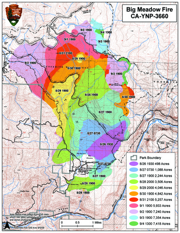 the first fires in California