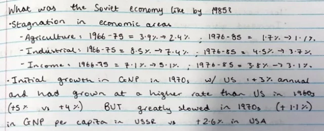 Economic issues of the Brezhnev era by 1985