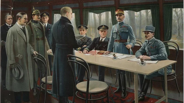 Los italianos firman el Arministicio de Salasco