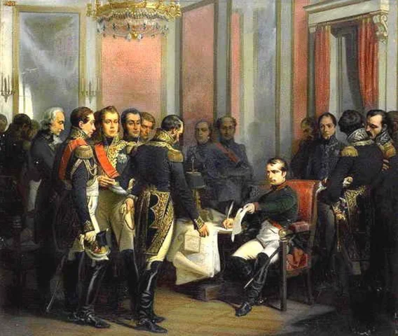 Napoleón III firma con los austríacos