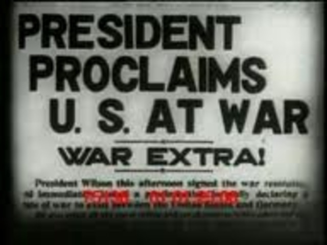 US enters WW1