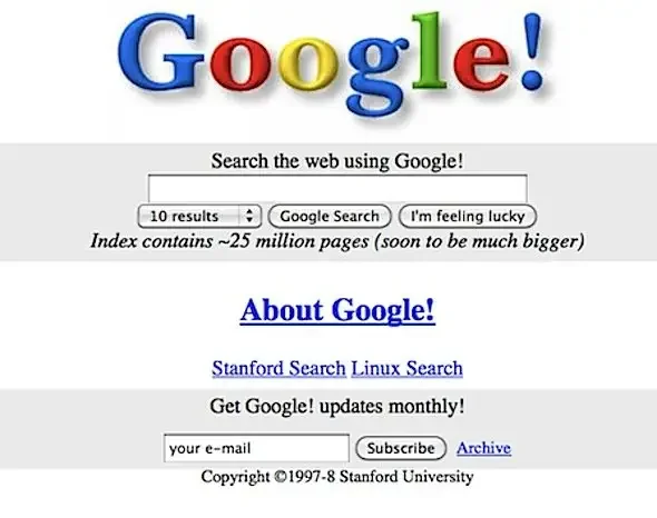 Launch of google