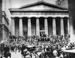 Crack of NY stock market
