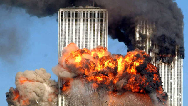 terorists attack thetwin towers on 9/11