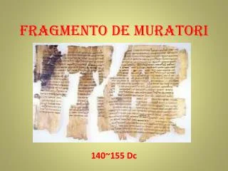 Fragmento Muratorio