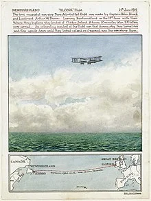 First transatlantic flight completed