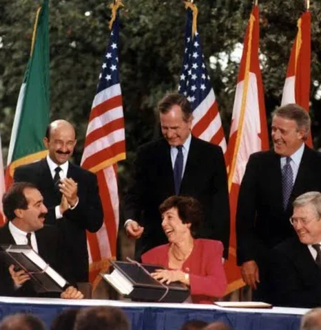 Firma del Tratado de Libre Comercio de América del Norte