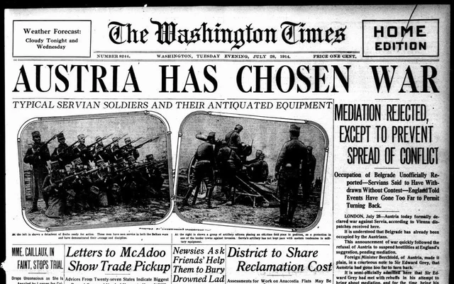 Austria-Hungary declared the war