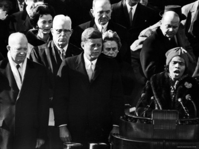 Sang at John F. Kennedy'd presidential Inauguration