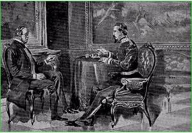 Cavour has talks with Napoleon III