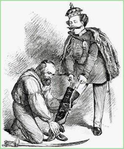 Kingdom of Italy declared, Sicily and Naples join