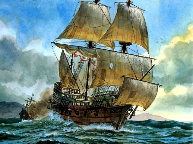 Great Britain- Sir Francis Drake was halfway through his circumnavigation and sailed out in the pacific