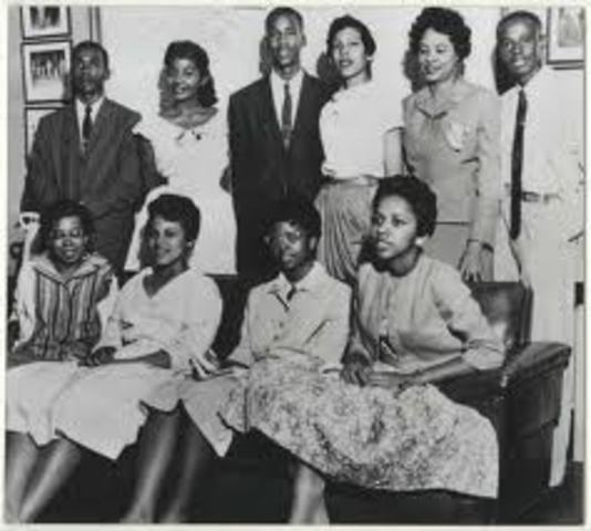 Little rock 9 at Central High School