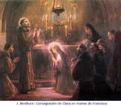 Consagración religiosa de santa clara