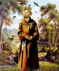 Francisco pasa la cuaresma de San Miguel en el monte Alverna