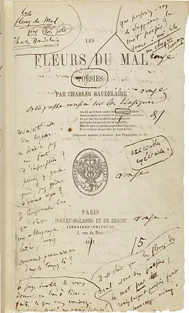 Charles Baudelaire pubblica "I fiori del male"