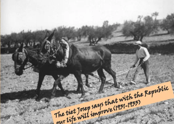 The tiet Josep says that with the Republic  our life will improve(1931-1933)