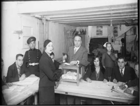 Carme voting for first time(1933)
