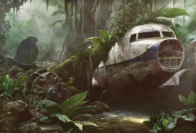 The Scar of the plane crash