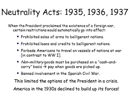 NEUTRALITY ACT OF 1936