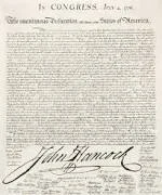 Declaration of Independence signed
