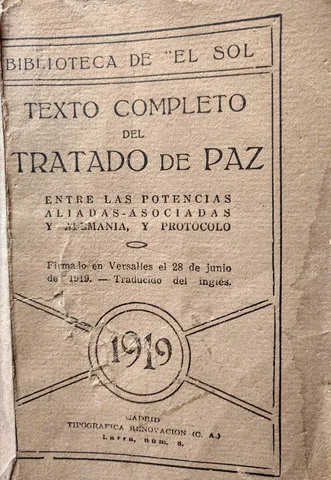 John Maynard Keynes publica: "Las consecuencias económicas de la paz"