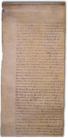 English bill of rights is signed
