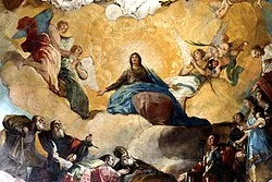 Detall de Regina Martyrum, cúpula de la catedral del Pilar