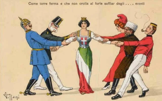 Cambio de bando por parte de Italia