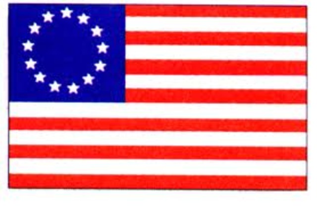 Whashington asked Betsy to make the American U.S. Flag.