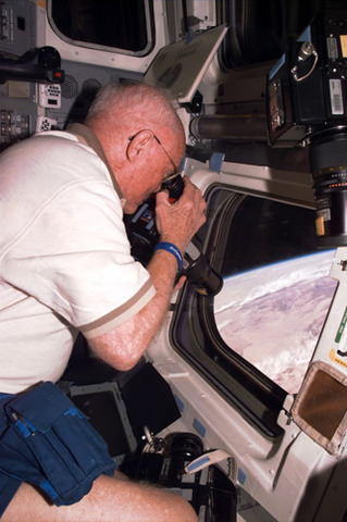 John Glenn in space
