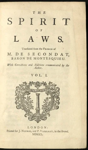 Baron de Montesquieu publishes “The Spirit of Laws”