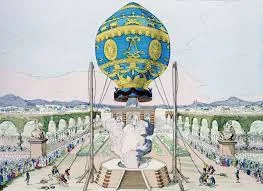 Montgolfier Brothers First Hot Air Balloon Flight