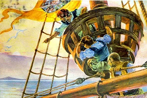 Land was stopped by Rodrigo de Triana