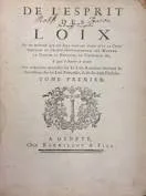 Baron de Montesquieu publishes “The Spirit of Laws”