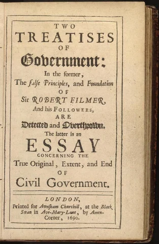 John Locke publishes “Two Treaties of Government”