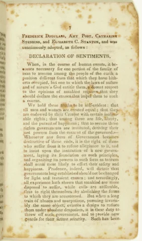 Declaration of the Rights of Woman