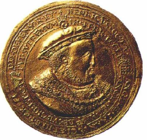 Henry VIII was declared Supreme Head of the Church of England