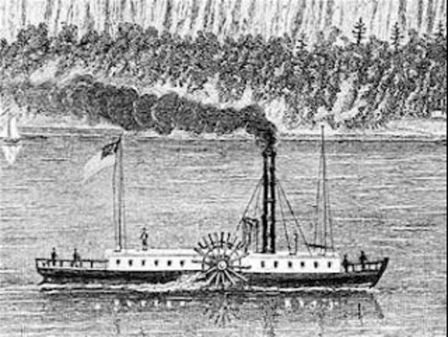 Robert Foulton's Steamboat.
