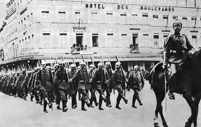 German troops enter Belgium