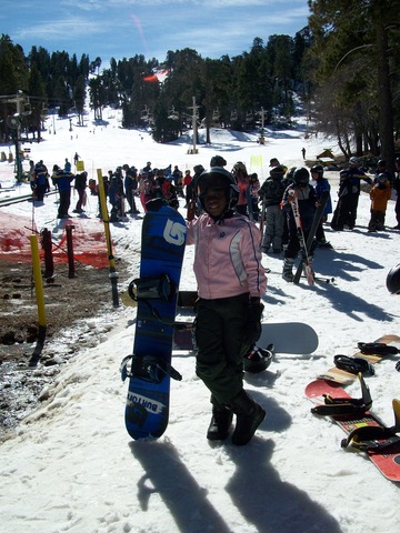 I went snowboarding!