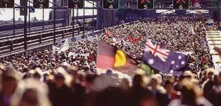 The march across the Sydney bridge